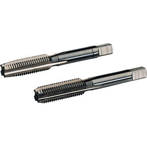 MASCHI A MANO USO DESTRO.<br>FILETTATURA METRICA ISO FINE - Conforme DIN 13 (DIN 2181).<br>Metrico-Fine MF - Tolleranza ISO 2/6H. Finitore. hand taps 9107G 34 1