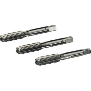 MASCHI A MANO USO DESTRO.<br>FILETTATURA AMERICANA UNC - Conforme ANSI B 1.1 (DIN 352) - Tolleranza 2B.<br>Serie 3 pezzi. hand taps 9125G NR12