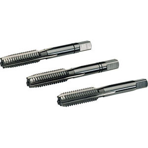 MASCHI A MANO USO DESTRO.<br>FILETTATURA AMERICANA UNC - Conforme ANSI B 1.1 (DIN 352) - Tolleranza 2 B.<br>Finitore. hand taps 9127G 1