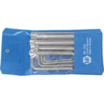 CHIAVI PER VITI CON POLIGONO INTERNO IN SERIE Serie di 8 pz. Art. 912 E da M4 - M5 - M6 - M8 - M10 - M12 - M14 - M16. <br>In busta plastica. socket head screw wrenches sets 912GSP