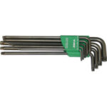CHIAVI PER VITI CON POLIGONO INTERNO IN SERIE Serie di 9 pz. Art. 912 GS 1 da T10 - T15 - T20 - T25 - T27 - T30 - T40 - T45 - T50. <br>In supporto di plastica. socket head screw wrenches sets 912GT 16