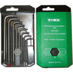 CHIAVI PER VITI CON POLIGONO INTERNO IN SERIE Serie di 8 pz. Art. 912 GP da T9 - T10 - T15 - T20 - T25 - T27 - T30 - T40. <br>In supporto plastica. socket head screw wrenches sets 912GT 8