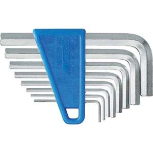 CHIAVI PER ESAGONI INTERNI IN SERIE Serie di 8 pz. Art. 914 G da mm 2 - 2,5 - 3 - 4 - 5 - 6 - 8 - 10. In supporto di plastica. allen head screw wrenches sets 914GH