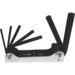 CHIAVI PER ESAGONI INTERNI IN SERIE Serie di 7 lame brunite da mm 2,5 - 3 - 4 - 5 - 6 - 8 - 10. allen head screw wrenches sets 914GMT