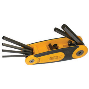 CHIAVI PER ESAGONI INTERNI IN SERIE Serie di 7 lame brunite da poll. 3/32 - 1/8 - 5/32 - 3/16 - 1/4 - 5/16 - 3/8. allen head screw wrenches sets 914GTP