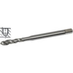 MASCHI PER USO A MACCHINA HSS-E. Tipo con elica a circa 35°, per filettature profonde superiori a 1 1/2 il diametro. Imbocco corto. Per metalli fino a R 900 N/mm², acciai legati e non legati.<br>Fori ciechi profondi. machine taps 9188G 1.6