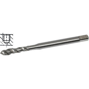 MASCHI PER USO A MACCHINA HSS-E. Tipo con elica a circa 35°, per filettature profonde superiori a 1 1/2 il diametro. Imbocco corto. Per metalli fino a R 900 N/mm², acciai legati e non legati.<br>Fori ciechi profondi. machine taps 9188G 10