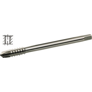 MASCHI PER USO A MACCHINA HSS-E. Imbocco corto. Tipo Allzwek con filetti alternati, per metalli fino a R 900 N/mm², acciai legati e non legati. Fori passanti. machine taps 9220G 10