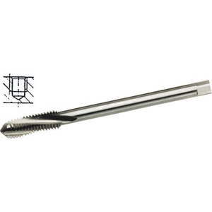 MASCHI PER USO A MACCHINA HSS-E. Imbocco semi-corto. Tipo a elica a circa 15°. Per metalli fino R 900 N/mm², per acciai legati e non legati.<br>Fori ciechi. machine taps 9232G 12