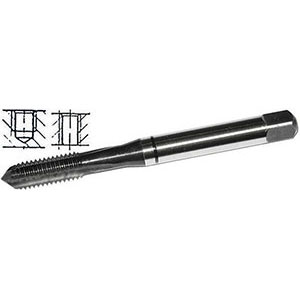 MASCHI A MACCHINA CON COLLARINI COLORATI AD ALTA EFFICIENZA Gambo rinforzato, spirale diritta, imbocco corto per fori passanti e ciechi.<br>Superficie nitrurata.<br>Filettatura: Metrica - Passo grosso M - DIN 13 (DIN 371/376). Uso destro.<br>Per tutti i tipi di ghisa, ottone, bronzo, materiali plastici e plexiglas (PMMA). taps with coloured rings 9273GL 10