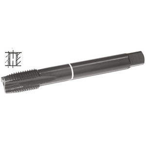 MASCHI A MACCHINA CON COLLARINI COLORATI AD ALTA EFFICIENZA Gambo passante, imbocco corretto per fori passanti.<br>Filettatura: Metrica ISO FINE - MF - Conforme DIN 13 (DIN 374).<br>Uso destro.<br>Per tutti i tipi di acciai INOX e acciai a truciolo lungo con R fino a 1000 N/mm². taps with coloured rings 9288G 10 1