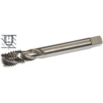 MASCHI PER USO A MACCHINA HSS-E. Imbocco corto. Tipo con elica a 35° destra per metalli fino a R 900 N/mm², acciai legati e non legati. Fori ciechi profondi. machine taps 9299G 1/2