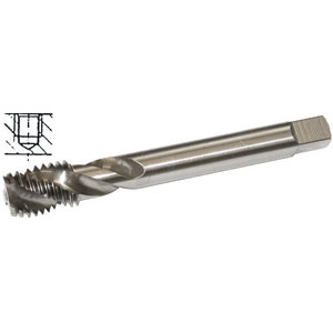 MASCHI PER USO A MACCHINA HSS-E. Imbocco corto. Tipo con elica a 35° destra per metalli fino a R 900 N/mm², acciai legati e non legati. Fori ciechi profondi. machine taps 9299G 1