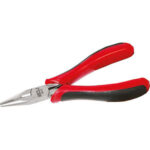 PINZE PER ELETTRONICA E MECCANICA FINE Tipo con becchi mezzotondi, diritti, zigrinati. pliers for electronics and fine mechanics 92GE