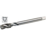 MASCHI PER USO A MACCHINA HSS-E. Imbocco corto. Tipo  con elica a circa 35° per metalli fino a R 900 N/mm², acciai legati e non legati. Fori ciechi profondi. machine taps 9324G 1/4