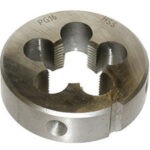 FILIERE TONDE USO DESTRO<br>In acciaio SUPER-RAPIDO HSS, imbocco normale, per acciai con R fino a 800 N/mm². round dies 9374G 16