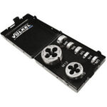 FILIERE IN ASSORTIMENTO Assortimento in acciaio SUPER-RAPIDO HSSE, imbocco corretto, per acciai INOX e per acciai con R fino a 1200 N/mm^2.<br>1 pz. per misura Art. 9354 G M3-4-5-6-8-10-12.<br>In cassetta metallica. dies sets 9375B