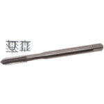 MASCHI STANDARD IN ACCIAIO SUPER RAPIDO HSS-E Tipo con gambo rinforzato, imbocco corto per fori passanti e ciechi.<br>Filettatura: Metrica - Passo grosso M. DIN 371 C. Tolleranza H6. HSS-Co 5% taps 9405GM 5