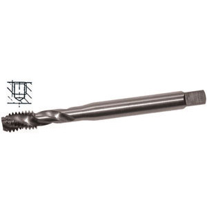MASCHI STANDARD IN ACCIAIO SUPER RAPIDO HSS-E Tipo con gambo rinforzato, elica a 35°, per fori ciechi profondi.<br>Filettatura: Passo Whitworth DIN 371 C. Tolleranza H6. HSS-Co 5% taps 9405GSB 1/4