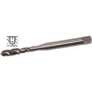MASCHI STANDARD IN ACCIAIO SUPER RAPIDO HSS-E Tipo con gambo rinforzato, elica a 35° per fori ciechi profondi.<br>Filettatura: Americana UNC. DIN 371 C. Tolleranza H6. HSS-Co 5% taps 9405GVB 5/16