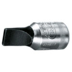 CHIAVI A BUSSOLA ATTACCO 1/4" DIN 3120-ISO 1174 Tipo a giravite taglio diritto. Lunghezza mm 28. sockets 941RB 6.5