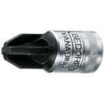 CHIAVI A BUSSOLA ATTACCO 1/4" DIN 3120-ISO 1174 Tipo a giravite taglio a croce POZIDRIV. Lunghezza mm 28. sockets 941RD 1