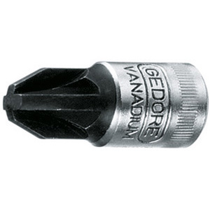 CHIAVI A BUSSOLA ATTACCO 1/4" DIN 3120-ISO 1174 Tipo a giravite taglio a croce POZIDRIV. Lunghezza mm 28. sockets 941RD