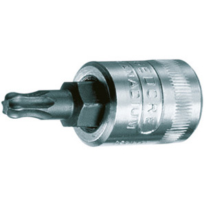 CHIAVI A BUSSOLA ATTACCO 1/4" DIN 3120-ISO 1174 Tipo con estremita' a sfera per uso inclinato fino a 20° con viti ad impronta TORX. Lunghezza mm 30,5 (solo T 40: mm 33,5). sockets 941RLA