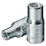 CHIAVI A BUSSOLA ATTACCO 1/4" DIN 3120-ISO 1174 Tipo con impronta interna TORX. Lunghezza mm 25. sockets 941RP 10