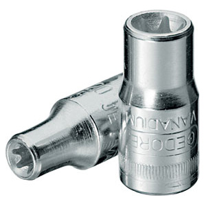 CHIAVI A BUSSOLA ATTACCO 1/4" DIN 3120-ISO 1174 Tipo con impronta interna TORX. Lunghezza mm 25. sockets 941RP