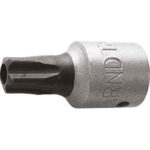 CHIAVI A BUSSOLA ATTACCO 1/4" DIN 3120-ISO 1174 Tipo con impronta a stella a 5 punte con foro (TAMPER STAR). Lunghezza mm 25. sockets 941RTA
