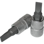 CHIAVI A BUSSOLA ATTACCO 1/4" DIN 3120-ISO 1174 Tipo a giravite taglio diritto. Lunghezza mm 35. sockets 946GC 6