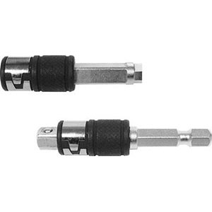 RICAMBI PER CHIAVI A BUSSOLA Utilizzabile come prolunga della art. 947 GD o con attacco diretto per avvitatori vari come PNEUTEC, BOSCH, B+D, SKIL, MAKITA, ATLAS COPCO, INGERSOLL ecc., 1/4" DIN 3126 E 6,3. spare parts for sockets 947GE