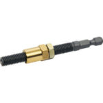 INSERTI FILETTATI IN ACCIAIO INOX Per uso a macchina, per il montaggio degli inserti filettati Art. 9500 G e per tutte le boccole filettate internamente da M 3 a M 12. Profondita' di presa regolabile con boccola esagonale. thread inserts in stainless steel 9502GAT 12