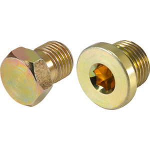 TAPPI FILETTATI In acciaio zincato. Confezioni indivisibili da 10 pz. (Prezzi a confezione). thread screws 9518GA 13