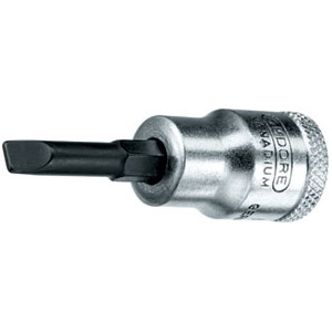 CHIAVI A BUSSOLA ATTACCO 3/8" DIN 3120-ISO 1174 Tipo a giravite taglio diritto. Lunghezza mm 55. sockets 952RN