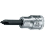 CHIAVI A BUSSOLA ATTACCO 3/8" DIN 3120-ISO 1174 Tipo a giravite taglio a croce PH. Lunghezza mm 55. sockets 952RP 3