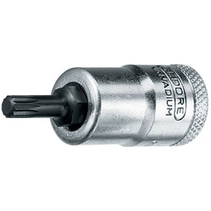 CHIAVI A BUSSOLA ATTACCO 3/8" DIN 3120-ISO 1174 Tipo a giravite con poligono esterno. Lunghezza mm 49. sockets 952RS