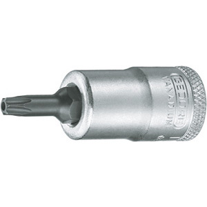 CHIAVI A BUSSOLA ATTACCO 3/8" DIN 3120-ISO 1174 Tipo con impronta esterna TORX con foro. Lunghezza mm 49. sockets 952SV