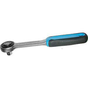 LEVE A CRICCO Leva a cricco con quadro reversibile.<br>Impugnatura in gomma. Dentatura fine.<br>Lunghezza mm 200. ratchets 953P