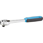 LEVE A CRICCO Leva a cricco con levetta per movimenti D + S e fisso.<br>Impugnatura in gomma. Con sistema di sgancio rapido e sicuro, a pulsante. Dentatura fine.<br>Lunghezza mm 200. ratchets 953T
