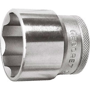 CHIAVI A BUSSOLA ATTACCO 1/2" DIN 3120-ISO 1174 PER USO A MANO SU VITI E DADI CON IMPRONTA ESAGONALE METRICA E IN POLLICI<br>DIN 3124.<br>Possono essere impiegate anche su viti e dadi danneggiati o fuori tolleranza. sockets 969RBC