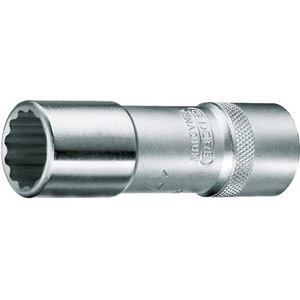CHIAVI A BUSSOLA ATTACCO 1/2" DIN 3120-ISO 1174 DIN 3124, ISO 2725-1.<br>Tipo lungo con poligono interno. sockets 969RC