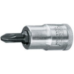CHIAVI A BUSSOLA ATTACCO 1/2" DIN 3120-ISO 1174 Tipo a giravite taglio a croce Phillips. Lunghezza mm 60. sockets 969RF 2