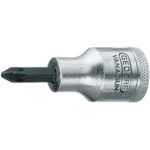 CHIAVI A BUSSOLA ATTACCO 1/2" DIN 3120-ISO 1174 Tipo a giravite taglio a croce Pozidriv. Lunghezza mm 60. sockets 969RL 4