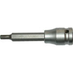 CHIAVI A BUSSOLA ATTACCO 1/2" DIN 3120-ISO 1174 Tipo lungo con impronta RIBE. Lunghezza mm 100. sockets 969RQ 1 5