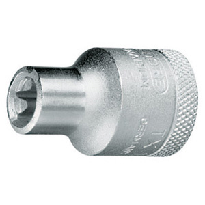 CHIAVI A BUSSOLA ATTACCO 1/2" DIN 3120-ISO 1174 Tipo con impronta interna TORX. Lunghezza mm 38. sockets 969RT 1