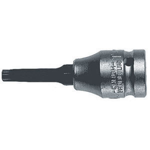 CHIAVI A BUSSOLA ATTACCO 1/2" DIN 3120-ISO 1174 Tipo lungo con impronta esterna TORX e foro. Lunghezza mm 100 (solo gr. 70 lunghezza mm 140). sockets 969RT 5