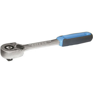 LEVE A CRICCO Leve a cricco con levetta per movimento D + S e fisso.<br>Impugnatura in materiale bicomponente. Dentatura fine. Lunghezza mm 270.<br>Con sistema di sgancio rapido e sicuro, a pulsante. ratchets 970RT