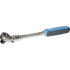 LEVE A CRICCO Leve a cricco snodate a 180°. Con disco per movimento D + S.<br>Impugnatura in materiale bicomponente. Dentatura finissima. Lunghezza mm 282. ratchets 970RZ